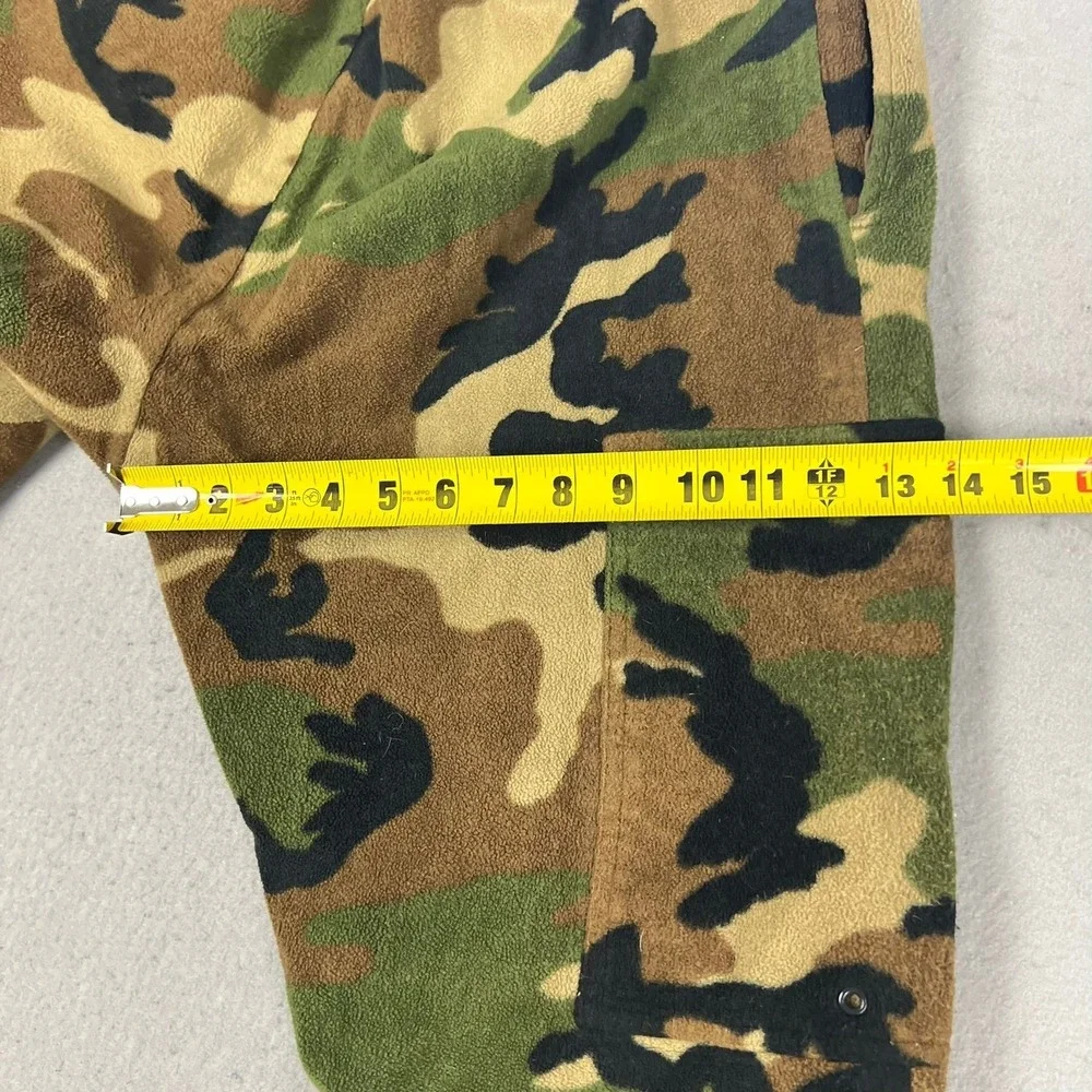 Remington Gore-Tex Fleece Camo Pants Mens Large Woodland Camouflage Hunting USA